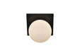Elegant Lighting - LD7304W7BLK - One Light Bath Sconce - Jillian - Black And Frosted White