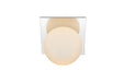 Elegant Lighting - LD7304W7CH - One Light Bath Sconce - Jillian - Chrome And Frosted White