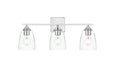 Elegant Lighting - LD7309W24CH - Three Light Bath Sconce - Harris - Chrome And Clear