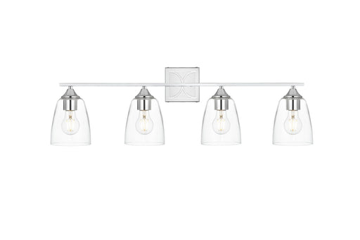 Elegant Lighting - LD7309W34CH - Four Light Bath Sconce - Harris - Chrome And Clear