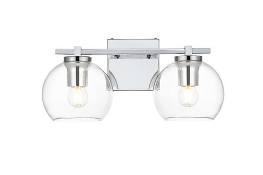 Elegant Lighting - LD7311W15CH - Two Light Bath Sconce - Juelz - Chrome And Clear