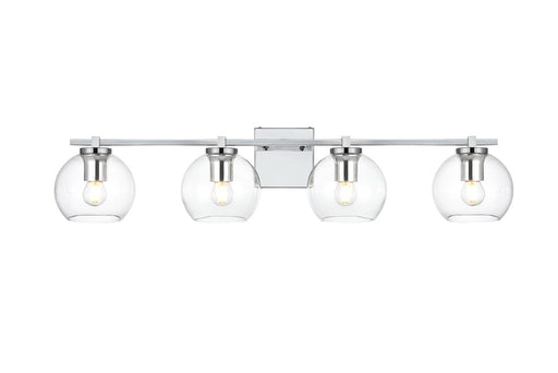 Elegant Lighting - LD7311W34CH - Four Light Bath Sconce - Juelz - Chrome And Clear