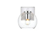 Elegant Lighting - LD7311W6CH - One Light Bath Sconce - Juelz - Chrome And Clear
