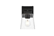Elegant Lighting - LD7312W5BLK - One Light Bath Sconce - Merrick - Black And Clear