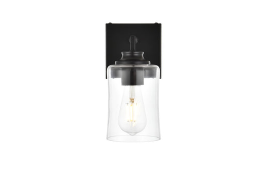 Elegant Lighting - LD7314W5BLK - One Light Bath Sconce - Ronnie - Black And Clear