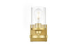 Elegant Lighting - LD7316W5BRA - One Light Bath Sconce - Saanvi - Brass And Clear