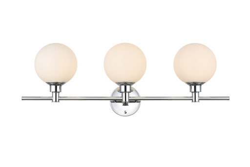 Elegant Lighting - LD7317W28CH - Three Light Bath Sconce - Cordelia - Chrome And Frosted White