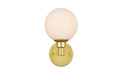 Elegant Lighting - LD7317W6BRA - One Light Bath Sconce - Cordelia - Brass And Frosted White
