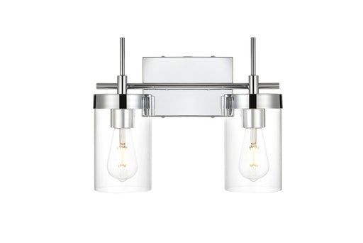 Elegant Lighting - LD7319W14CH - Two Light Bath Sconce - Benny - Chrome And Clear