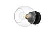 Elegant Lighting - LD7320W7BLK - One Light Bath Sconce - Rogelio - Black And Clear