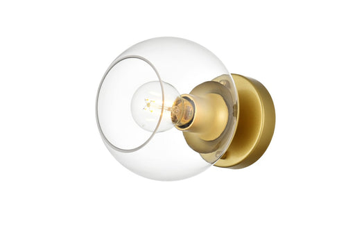 Elegant Lighting - LD7320W7BRA - One Light Bath Sconce - Rogelio - Brass And Clear