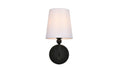 Elegant Lighting - LD7322W6BLK - One Light Bath Sconce - Colson - Black And Clear