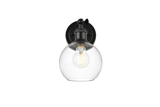 Elegant Lighting - LD7325W6BLK - One Light Bath Sconce - Kai - Black And Clear