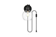 Elegant Lighting - LD7330W6BLK - One Light Wall Sconce - Wesson - Black And Clear