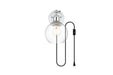 Elegant Lighting - LD7330W6CH - One Light Wall Sconce - Wesson - Chrome And Clear