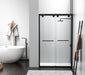 Elegant Lighting - SD303-4876MBK - Shower Door - Vance - Matte Black