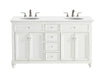 Elegant Lighting - VF12360DAW-VW - Double Bathroom Vanity - Otto - Antique White