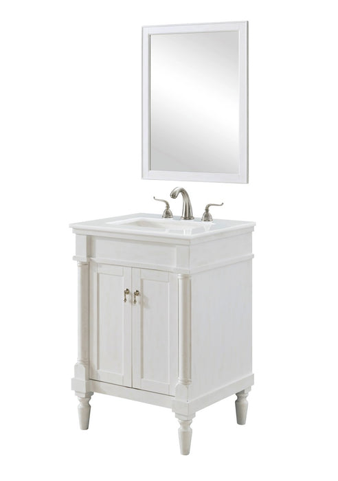 Elegant Lighting - VF13024AW-VW - Single Bathroom Vanity - Lexington - Antique White