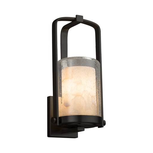 Justice Designs - ALR-7581W-10-MBLK-LED1-700 - LED Outdoor Wall Sconce - Alabaster Rocks - Matte Black