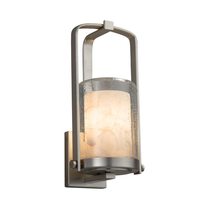 Justice Designs - ALR-7581W-10-NCKL-LED1-700 - LED Outdoor Wall Sconce - Alabaster Rocks - Brushed Nickel