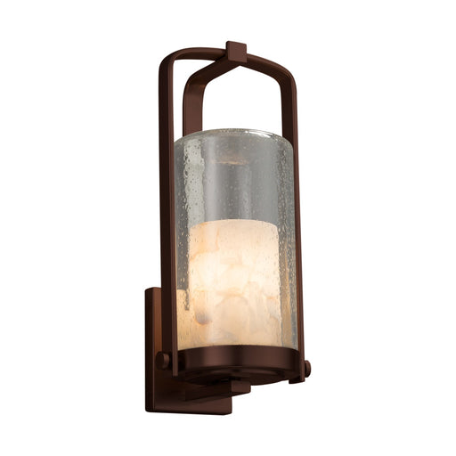 Justice Designs - ALR-7584W-10-DBRZ-LED1-700 - LED Outdoor Wall Sconce - Alabaster Rocks - Dark Bronze