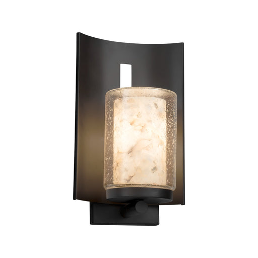 Justice Designs - ALR-7591W-10-MBLK-LED1-700 - LED Outdoor Wall Sconce - Alabaster Rocks - Matte Black