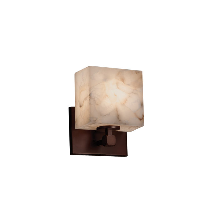 Justice Designs - ALR-8427-55-DBRZ-LED1-700 - LED Wall Sconce - Alabaster Rocks - Dark Bronze