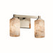 Justice Designs - ALR-8432-10-NCKL - Two Light Bath Bar - Alabaster Rocks - Brushed Nickel