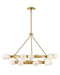 Fredrick Ramond - FR41905LCB - LED Chandelier - Selene - Lacquered Brass