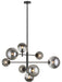 Matteo Lighting - C70708BKSM - Eight Light Chandelier - Averley - Black