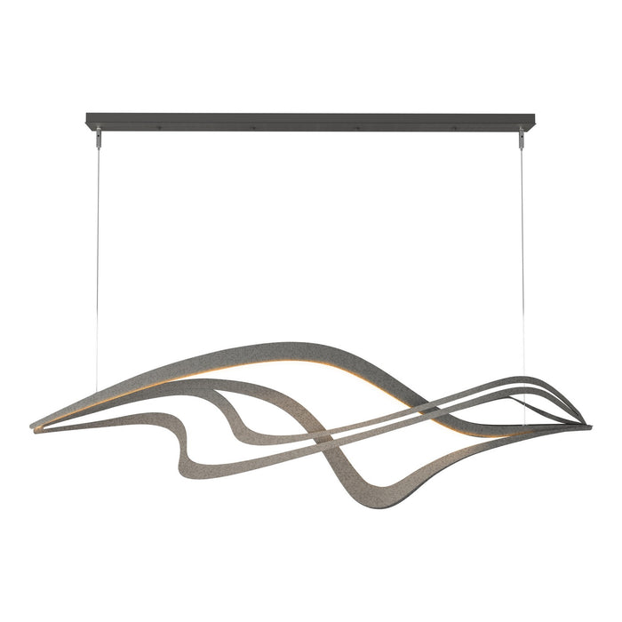 Hubbardton Forge - 139905-LED-STND-20 - LED Pendant - Crossing Waves - Natural Iron