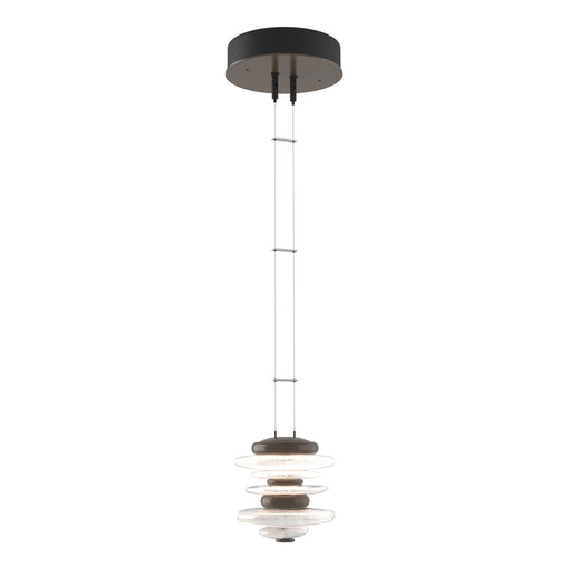 Hubbardton Forge - 139970-LED-STND-05 - LED Pendant - Cairn - Bronze
