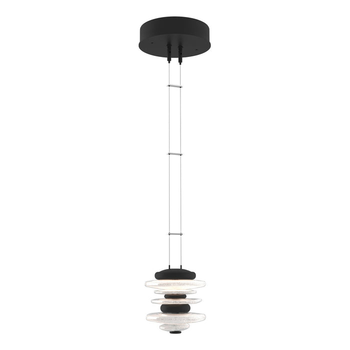 Hubbardton Forge - 139970-LED-STND-10 - LED Pendant - Cairn - Black