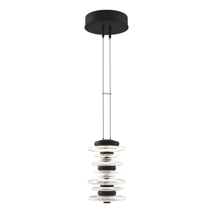 Hubbardton Forge - 139973-LED-STND-10 - LED Pendant - Cairn - Black