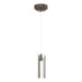 Hubbardton Forge - 161180-SKT-STND-05-ZM0065 - One Light Mini Pendant - Exos Glass - Bronze