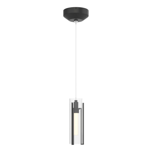 Exos Glass One Light Mini Pendant Black