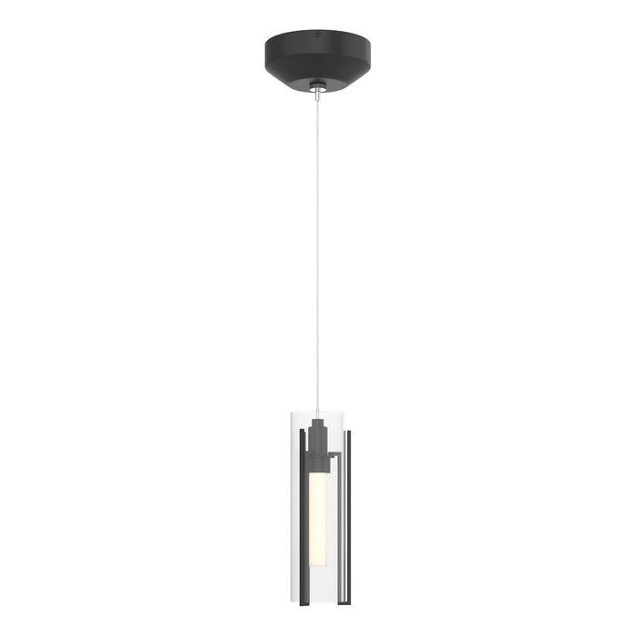 Hubbardton Forge - 161180-SKT-STND-10-ZM0065 - One Light Mini Pendant - Exos Glass - Black