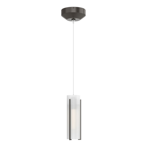 Exos Glass One Light Mini Pendant Oil Rubbed Bronze