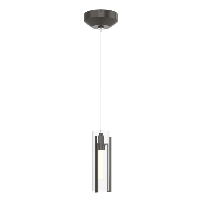 Hubbardton Forge - 161180-SKT-STND-14-ZM0065 - One Light Mini Pendant - Exos Glass - Oil Rubbed Bronze