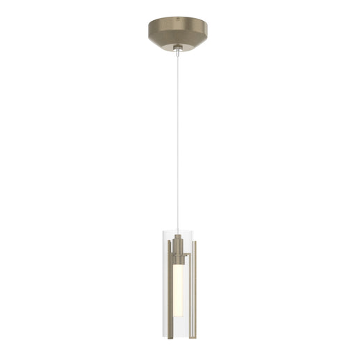 Exos Glass One Light Mini Pendant Soft Gold