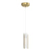 Hubbardton Forge - 161180-SKT-STND-86-GG0065 - One Light Mini Pendant - Exos Glass - Modern Brass