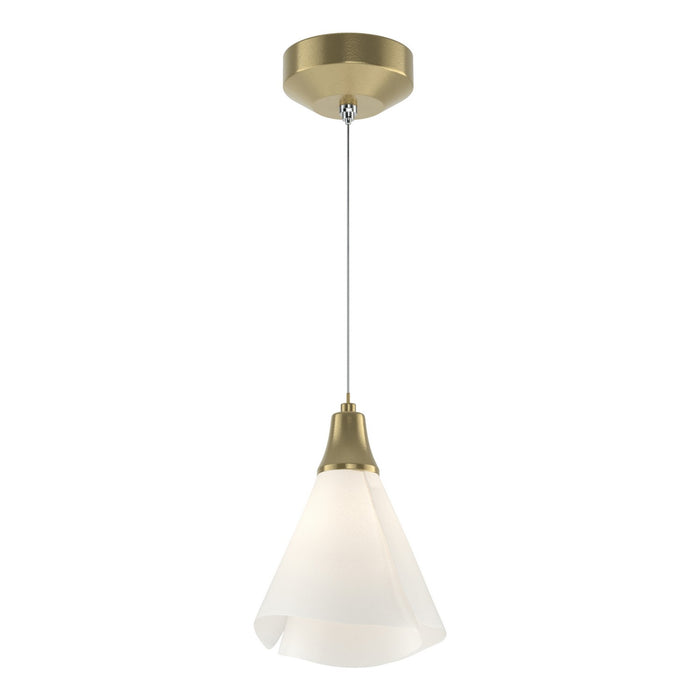 Hubbardton Forge - 161181-SKT-STND-86-SH1987 - LED Mini Pendant - Mobius - Modern Brass