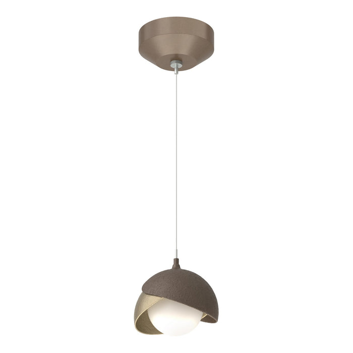 Hubbardton Forge - 161183-SKT-STND-05-84-GG0711 - One Light Mini Pendant - Brooklyn - Bronze