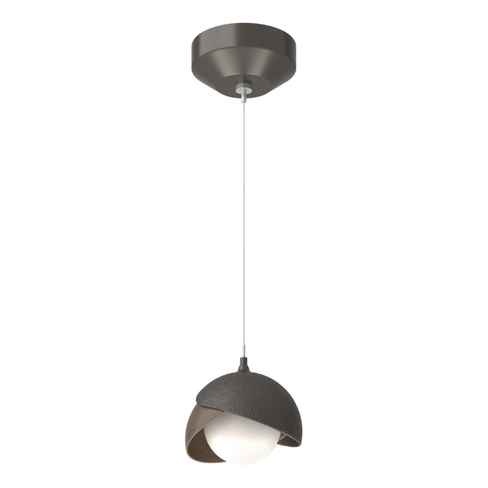 Hubbardton Forge - 161183-SKT-STND-14-05-GG0711 - One Light Mini Pendant - Brooklyn - Oil Rubbed Bronze