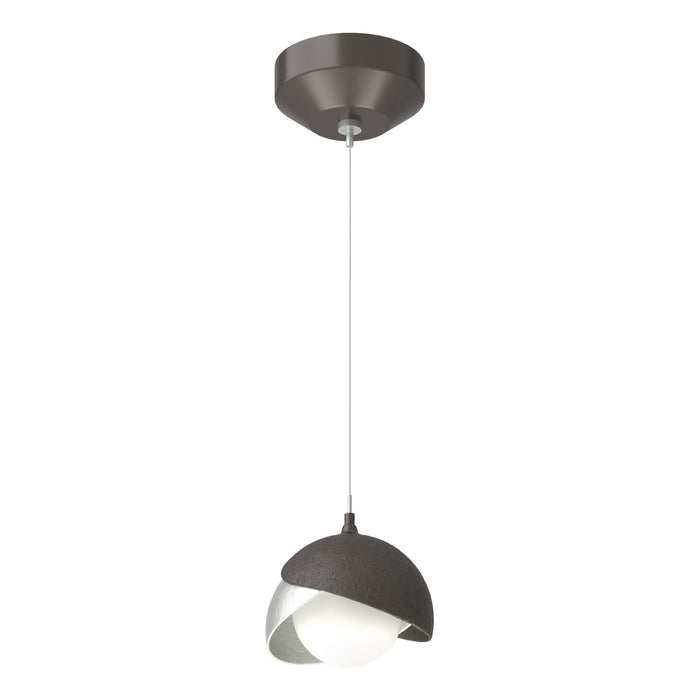 Hubbardton Forge - 161183-SKT-STND-14-82-GG0711 - One Light Mini Pendant - Brooklyn - Oil Rubbed Bronze
