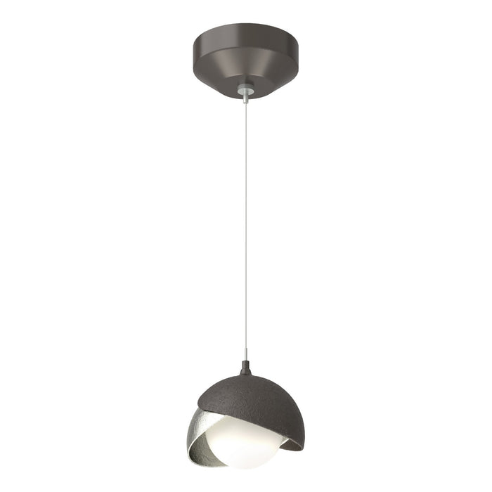 Hubbardton Forge - 161183-SKT-STND-14-85-GG0711 - One Light Mini Pendant - Brooklyn - Oil Rubbed Bronze