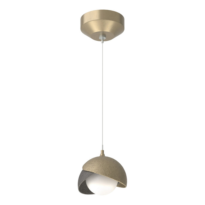 Hubbardton Forge - 161183-SKT-STND-84-20-GG0711 - One Light Mini Pendant - Brooklyn - Soft Gold