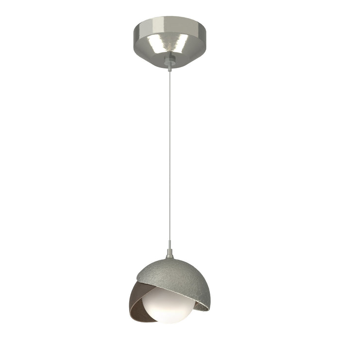 Hubbardton Forge - 161183-SKT-STND-85-05-GG0711 - One Light Mini Pendant - Brooklyn - Sterling