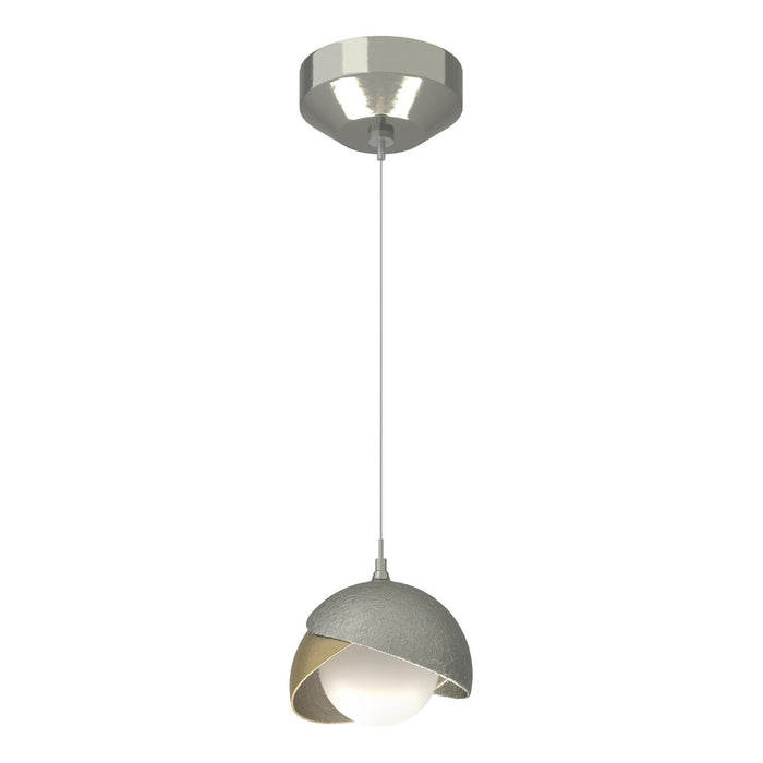 Hubbardton Forge - 161183-SKT-STND-85-86-GG0711 - One Light Mini Pendant - Brooklyn - Sterling