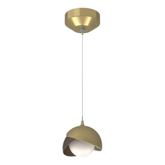 Hubbardton Forge - 161183-SKT-STND-86-05-GG0711 - One Light Mini Pendant - Brooklyn - Modern Brass